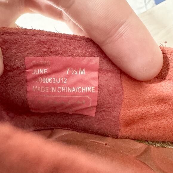 Coach Shoes Women Size 7.5M Burnt Orange June Logo Print Espadrilles Slip On - Picture 7 of 7